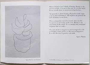 Works on Paper. Untitled 2004 ( exhibition announcement for Agnes Martin)