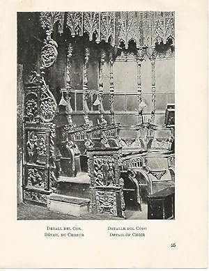 Imagen del vendedor de Lamina 1067: CATEDRAL DE BARCELONA. Detalle del coro a la venta por EL BOLETIN