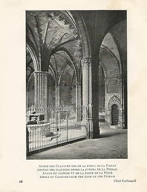 Imagen del vendedor de Lamina 1076: CATEDRAL DE BARCELONA. Angulo del claustro desde la puerta de la Piedad a la venta por EL BOLETIN