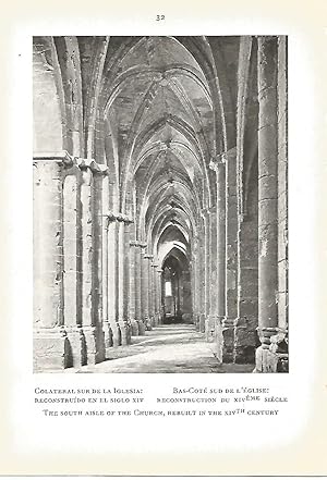 Seller image for Lamina 561: MONASTERIO DE POBLET. Colateral sur de la iglesia for sale by EL BOLETIN