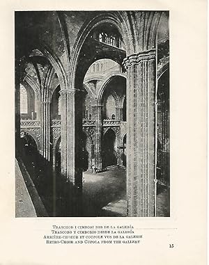 Imagen del vendedor de Lamina 1061: CATEDRAL DE BARCELONA. Trascoro y cimborio desde la galeria a la venta por EL BOLETIN