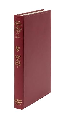 Imagen del vendedor de An Annotated Bibliography of Bibliographies of Statutory Materials. a la venta por The Lawbook Exchange, Ltd., ABAA  ILAB