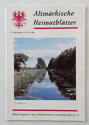 AltmÃ¤rkische HeimatblÃ¤tter 2. Jahrg. Nr. 2/1994