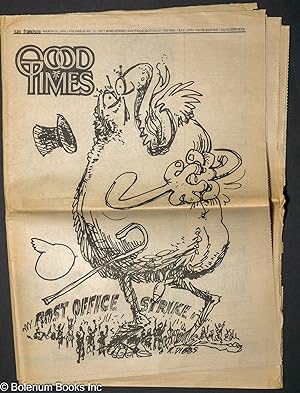 Bild des Verkufers fr Good Times: vol. 3, #12, March 19, 1970 zum Verkauf von Bolerium Books Inc.