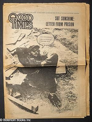 Seller image for Good Times: vol. 3, #30, July, 31, 1970: Sgt Sunshine: letter from prison for sale by Bolerium Books Inc.