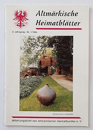 AltmÃ¤rkische HeimatblÃ¤tter 2. Jahrg. Nr. 1/1994