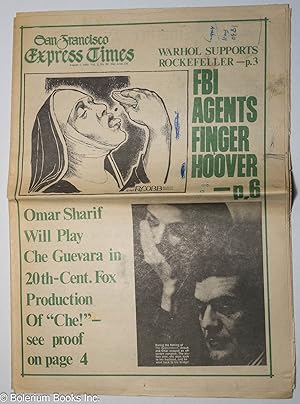 Image du vendeur pour San Francisco Express Times: vol. 1, #29, August 7, 1968: FBI Agents Finger Hoover! mis en vente par Bolerium Books Inc.