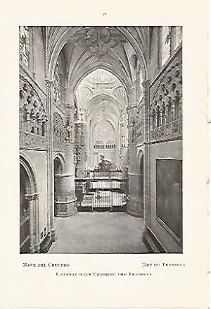 Image du vendeur pour LAMINA 2175: CATEDRAL BURGOS. Nave del crucero mis en vente par EL BOLETIN