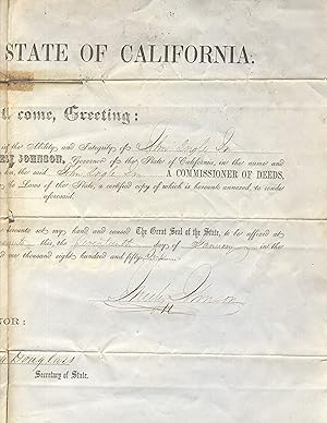 The People of the State of California. To all whom these presents shall come, Greeting