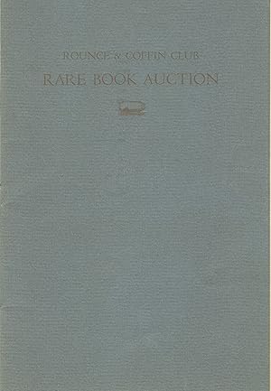 Rounce & Coffin Club rare book auction