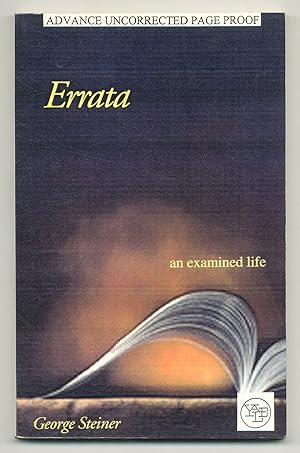 Image du vendeur pour Errata: An Examined Life mis en vente par Between the Covers-Rare Books, Inc. ABAA