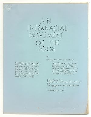 Seller image for An Interracial Movement of the Poor? Some Working Notes by Tom Hayden and Carl Wittman for sale by Between the Covers-Rare Books, Inc. ABAA