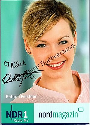 Immagine del venditore per Original Autogramm Kathrin Feistner NDR1 /// Autograph signiert signed signee venduto da Antiquariat im Kaiserviertel | Wimbauer Buchversand