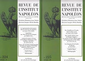 Seller image for Annee 2022, Nos. I / II, 224 et 225. Revue de l' Institut Napoleon - Revolution, Consulat, Empire. for sale by Antiquariat Carl Wegner