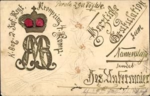 Regiment Ansichtskarte / Postkarte K. Bay. 2. Infanterie Regiment Kronprinz, 4. Kompanie