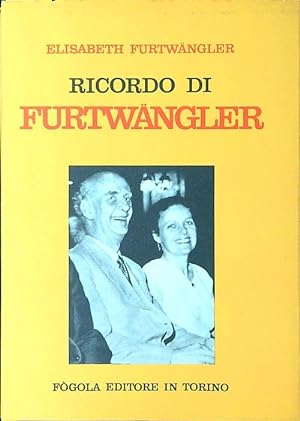 Bild des Verkufers fr Ricordo di Furtwangler zum Verkauf von Librodifaccia