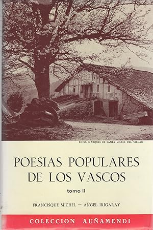 Imagen del vendedor de Poesas populares de los vascos, tomo II . a la venta por Librera Astarloa