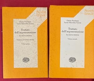 Seller image for Trattato dell'Argomentazione. La Nuova Retorica. Prefazione di Norberto Bobbio. Two Volumes. for sale by Plurabelle Books Ltd