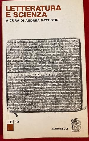 Bild des Verkufers fr Letteratura e Scienza. zum Verkauf von Plurabelle Books Ltd