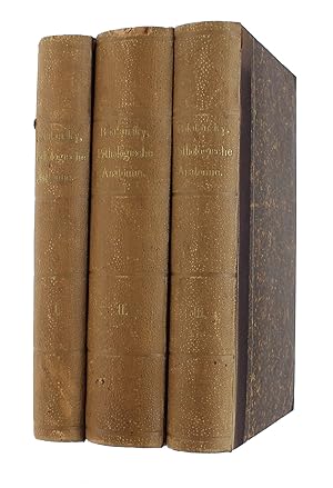 Bild des Verkufers fr Handbuch der allgemeinen pathologischen Anatomie. 3 vols. - ["THE FINEST ANATOMICAL PATHOLOGIST OF HIS AGE" ] zum Verkauf von Lynge & Sn ILAB-ABF