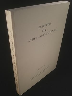 Bild des Verkufers fr Jahrbuch fr Antike und Christentum: Jahrgang 6. 1963. zum Verkauf von ANTIQUARIAT Franke BRUDDENBOOKS