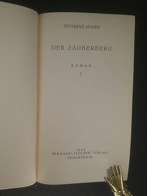 Der Zauberberg I. Roman.