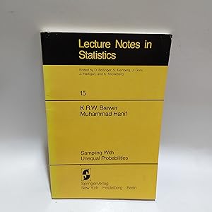 Bild des Verkufers fr Sampling With Unequal Probabilities: 15 (Lecture Notes in Statistics, 15) zum Verkauf von Cambridge Rare Books