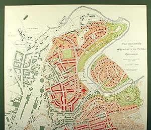 "Plan d'ensemble des Alignements du Plateau de Bonnevoie, Münster e/W. en novembre 1923, signé J....