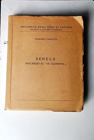 Seller image for seneca dall'esilio al de clementia for sale by STUDIO PRESTIFILIPPO NUNZINA MARIA PIA