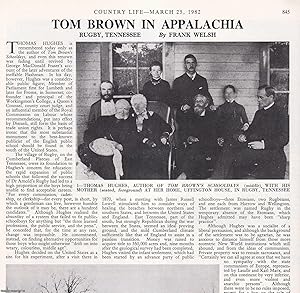 Bild des Verkufers fr Rugby, Tennessee; Tom Brown in Appalachia. Several pictures and accompanying text, removed from an original issue of Country Life Magazine, 1982. zum Verkauf von Cosmo Books