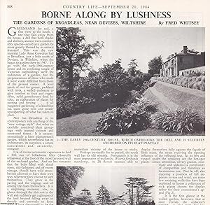 Imagen del vendedor de Gardens of Broadleas, near Devizes, Wiltshire. Several pictures and accompanying text, removed from an original issue of Country Life Magazine, 1984. a la venta por Cosmo Books