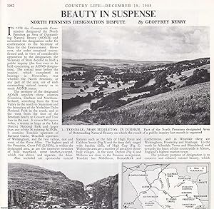 Imagen del vendedor de The North Pennines Designation Dispute. Several pictures and accompanying text, removed from an original issue of Country Life Magazine, 1985. a la venta por Cosmo Books