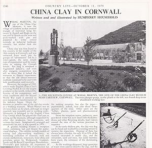 Seller image for China Clay in Cornwall. Several pictures and accompanying text, removed from an original issue of Country Life Magazine, 1979. for sale by Cosmo Books