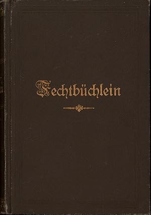 Imagen del vendedor de Fechtbchlein. Mit 20 Abbildungen. a la venta por Antiquariat Lenzen