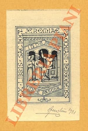 Ex libris Sac. Doct. Jeremiae Pacchiani Bergomensis.