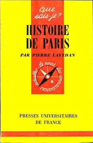 Bild des Verkufers fr Histoire de Paris - Pierre Lavedan zum Verkauf von Book Hmisphres