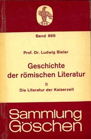 Imagen del vendedor de Geschichte der r?mischen literatur Tome II - Ludwig Bieler a la venta por Book Hmisphres