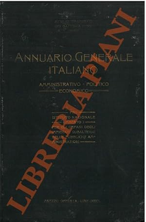 Annuario generale italiano politico - amministrativo - economico.