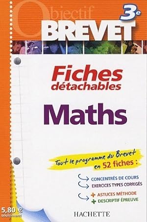 Maths 3e. Fiches d?tachables - Josyane Curel