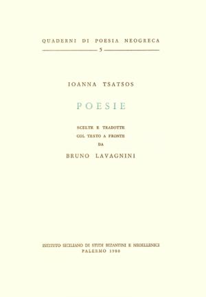 Seller image for Poesie for sale by Libreria Studio Bosazzi