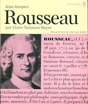 Image du vendeur pour Rousseau - Claire Salomon-Bayet mis en vente par Book Hmisphres