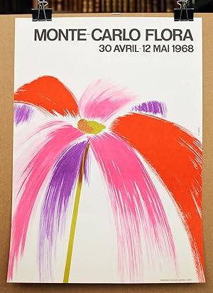 MONTE-CARLO FLORA 1968, Affiche originale, Vintage Poster