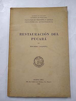 Imagen del vendedor de Restauracion del pucara a la venta por Libros nicos