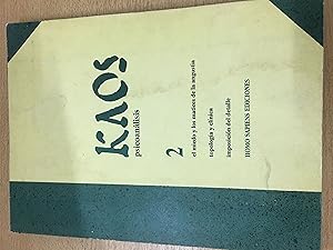 Imagen del vendedor de Kaos, psicoanalisis, Ao 2 Numero 2 1994 a la venta por Libros nicos