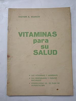 Imagen del vendedor de Vitaminas para su salud a la venta por Libros nicos