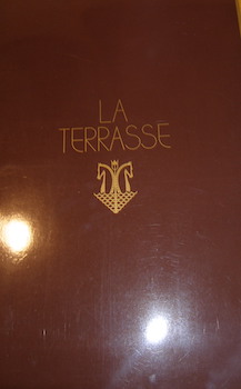 Menu. La Terrasse. Wine List.