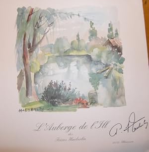 Menu, Signed by chef Paul Haeberlin.