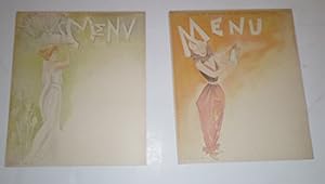 Seven original art nouveau lithographs for Cercle du Commerce et des Etrangers - Vichy.