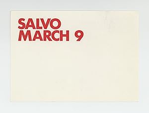 Exhibition postcard: Salvo (opens 9 March [1974])