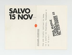 Exhibition postcard: Salvo (opens 15 November [1975])